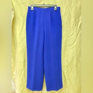 NEW MILANO PANTS SIIZE 8, STYLE PALAZZO, COLOR ROYAL BLUE.